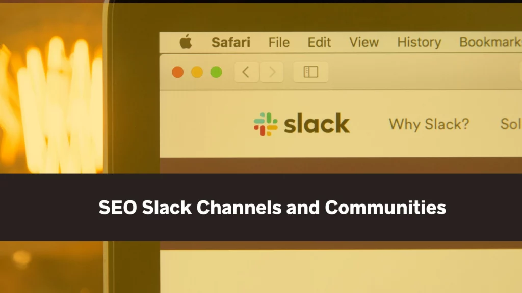 SEO Slack channels and communities