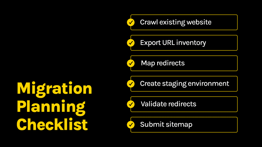 seo website migration checklist for your team.